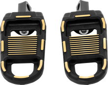 DRAG SPECIALTIES Adjustable Foot Pegs - Black/Gold RGK2-B003