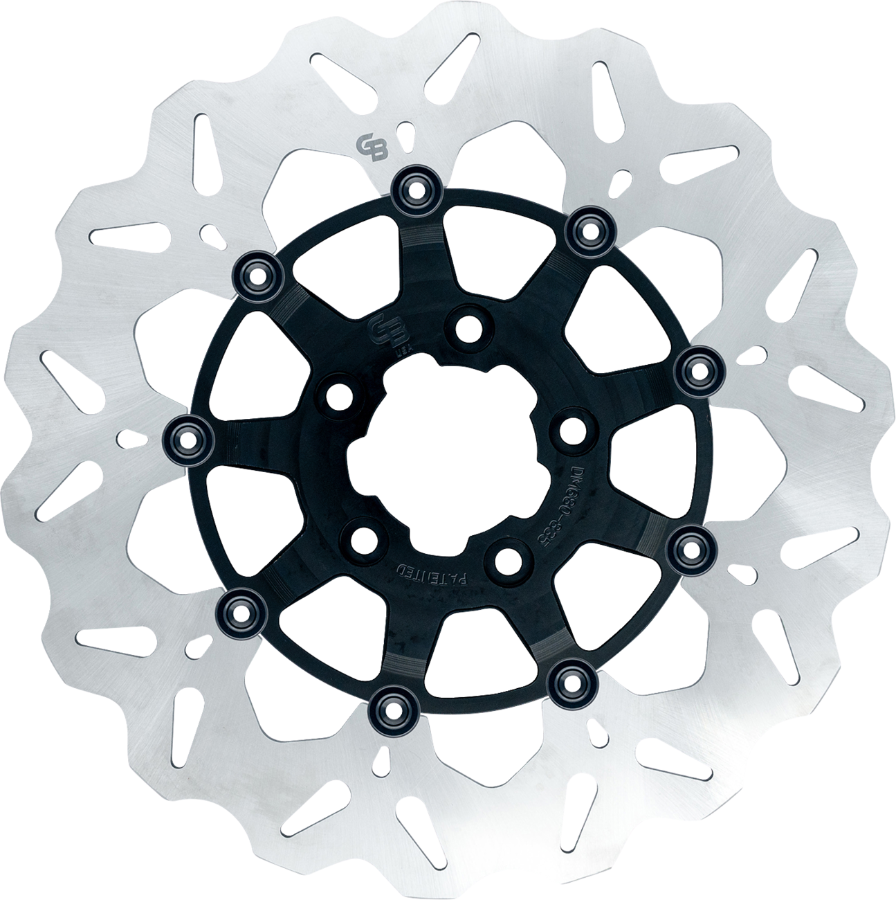 GBRAKES Wave® Brake Rotor - Front - 12.5" - Black GBDU007