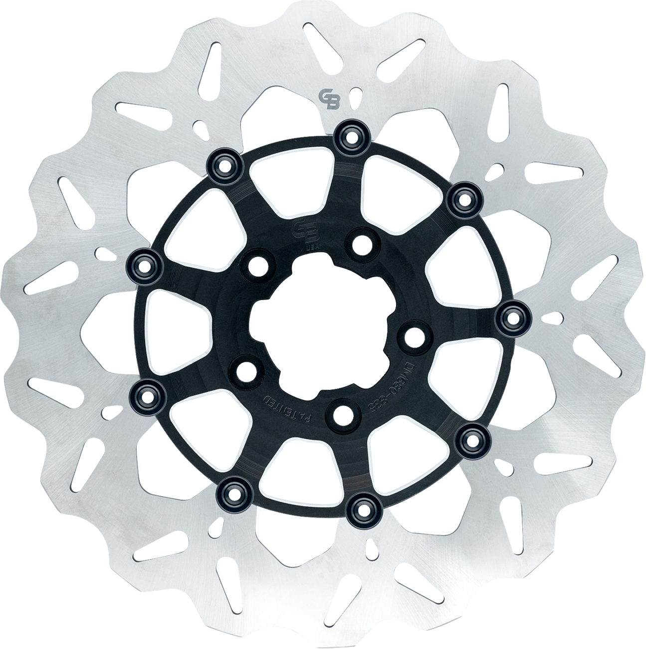 GBRAKES Wave® Brake Rotor - Front - 13" - Machined Black GBDU010