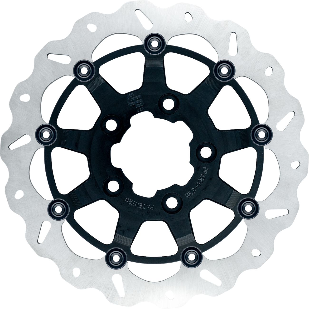 GBRAKES Wave® Brake Rotor - Front - 13" - Black GBDU009