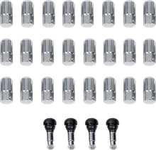 MOOSE OFFROAD Lug Nuts with Valve Stems - 12 mm x 1.50 - Chrome - Tapered - 24 Pack SP300MO207-24