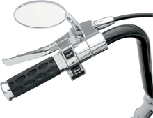 DRAG SPECIALTIES Custom Rubber Grips - Hotop - Chrome/Rubber 06300372