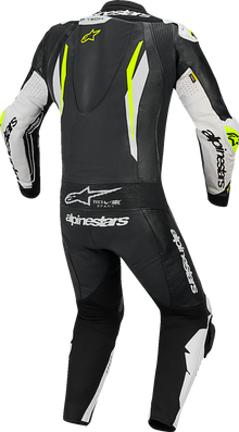 ALPINESTARS GP Tech v5 1-Piece Leather Suit - Black/White/Yellow Fluo - US 38 / EU 48 3150226-125-48