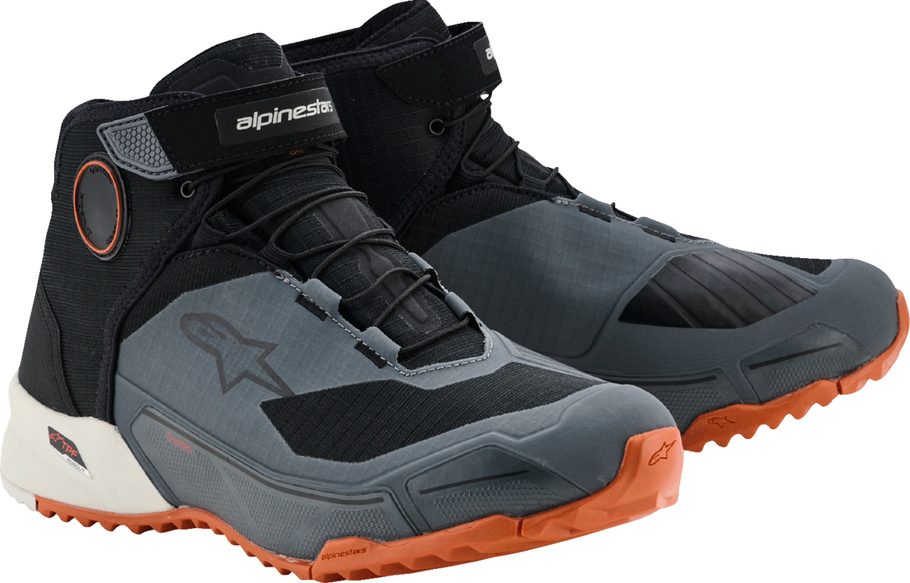ALPINESTARS CR-X Drystar® Shoes - Black/Dark Gray/Rust - US 11 / EU 44 2611820-1547-11