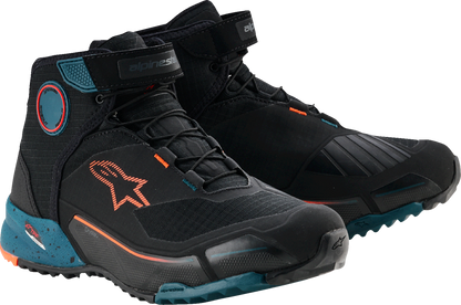 ALPINESTARS CR-X Drystar® Shoes - Black/Petrol/Orange - US 10 / EU 43 2611820-1649-10