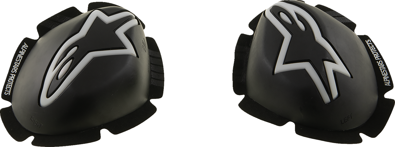 ALPINESTARS GP Tech Knee Sliders - Black/White 6400126-12