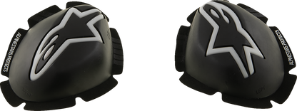 ALPINESTARS GP Tech Knee Sliders - Black/White 6400126-12