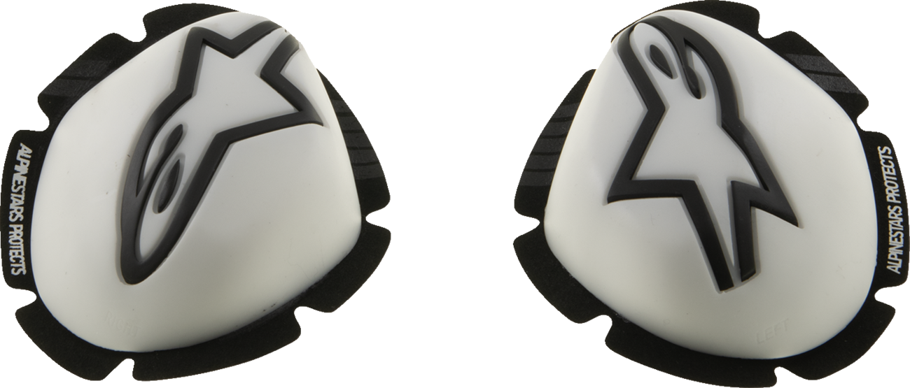 ALPINESTARS GP Tech Knee Sliders - White/Black 6400126-21
