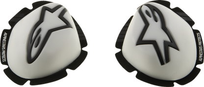 ALPINESTARS GP Tech Knee Sliders - White/Black 6400126-21