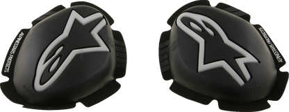 ALPINESTARS GP Plus Knee Sliders - Black/White 6400226-12