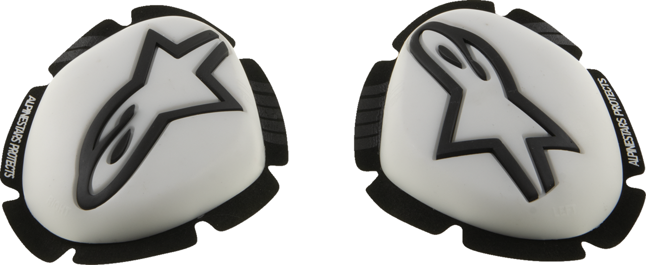 ALPINESTARS GP Plus Knee Sliders - White/Black 6400226-21