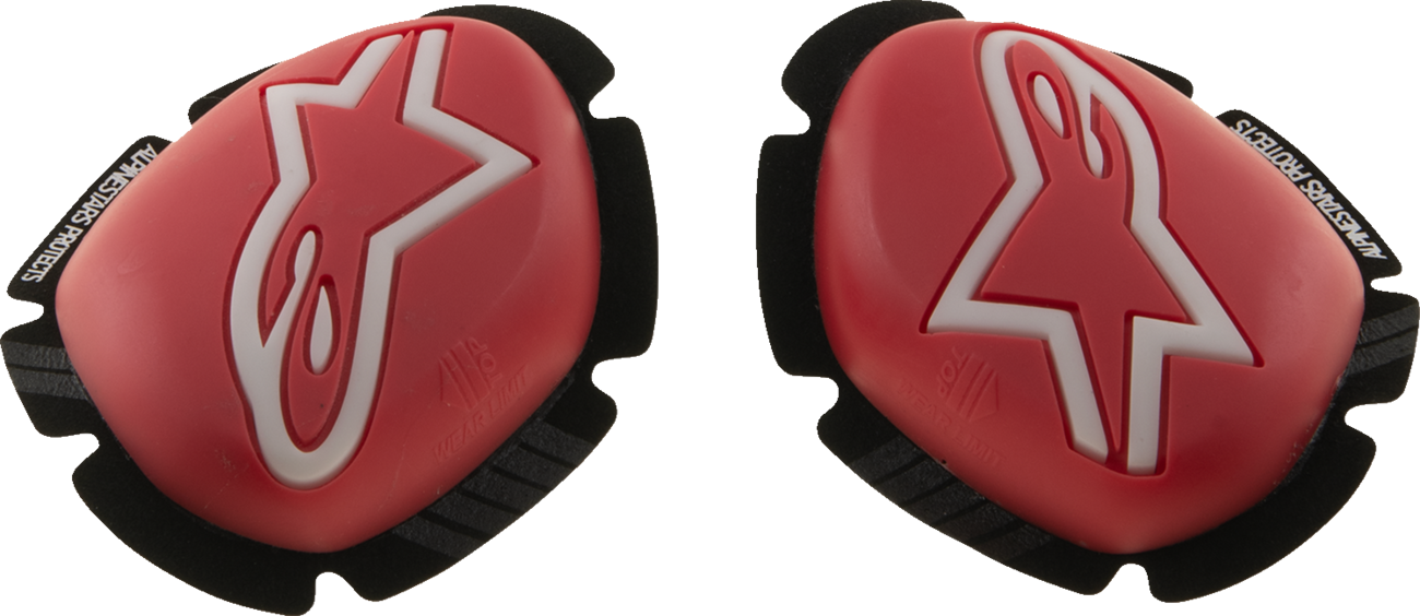 ALPINESTARS GP Plus Knee Sliders - Red/White 6400226-32