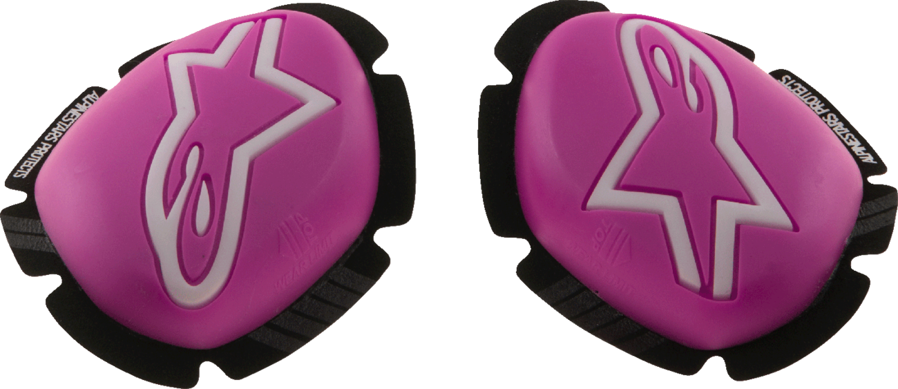 ALPINESTARS GP Plus Knee Sliders - Pink Fluo/White 6400226-3117