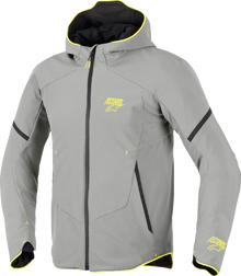 ALPINESTARS Aeroshell Waterproof Jacket - Mid Gray/Yellow Fluo - Small 3200226-9116-S
