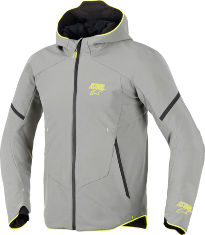 ALPINESTARS Aeroshell Waterproof Jacket - Mid Gray/Yellow Fluo - Small 3200226-9116-S