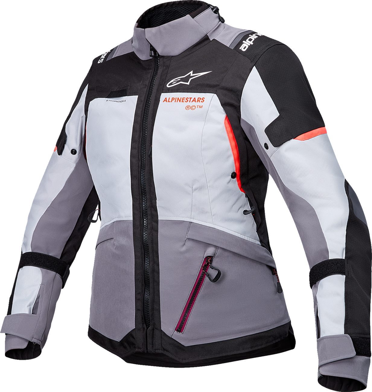 ALPINESTARS Stella Andes v4 Drystar® Jacket - Dark Gray/Ice Gray/Black/Coral - 3XL 3210126-9276-3X