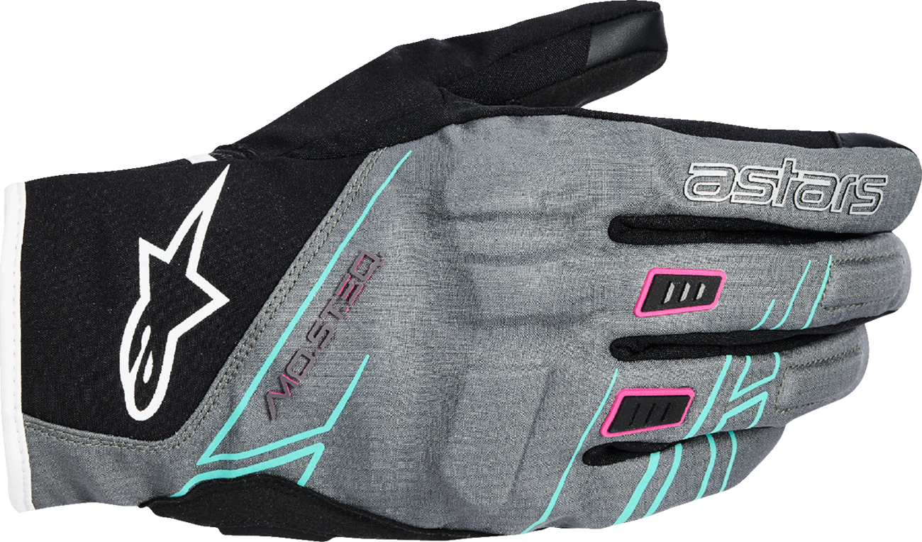 ALPINESTARS Stella Moblast WP Gloves - Fur Gray/Black/Fluo Pink - XS 3530126-1598-XS