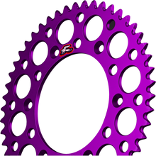 RENTHAL Rear Sprocket - Aluminum - 49 Tooth - Purple - Gas Gas/Husqvarna/KTM 441U-428-49GPPE
