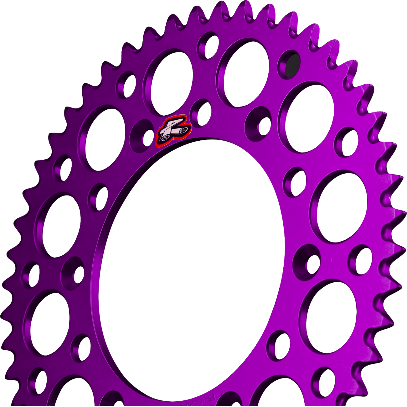 RENTHAL Rear Sprocket - Aluminum - 46 Tooth - Purple - Gas Gas/Husqvarna/KTM 441U-428-46GPPE