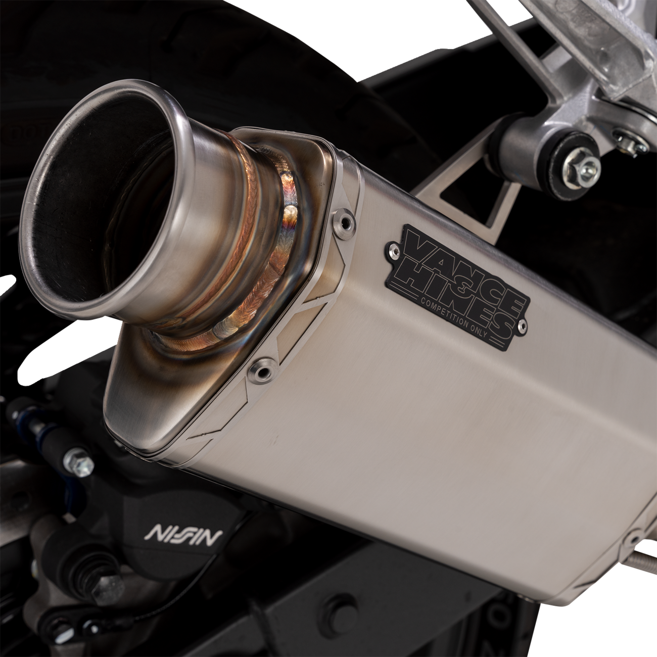 VANCE & HINES VS-6 Slip-On Muffler - Stainless Steel - Honda CB/CBR 500 34601