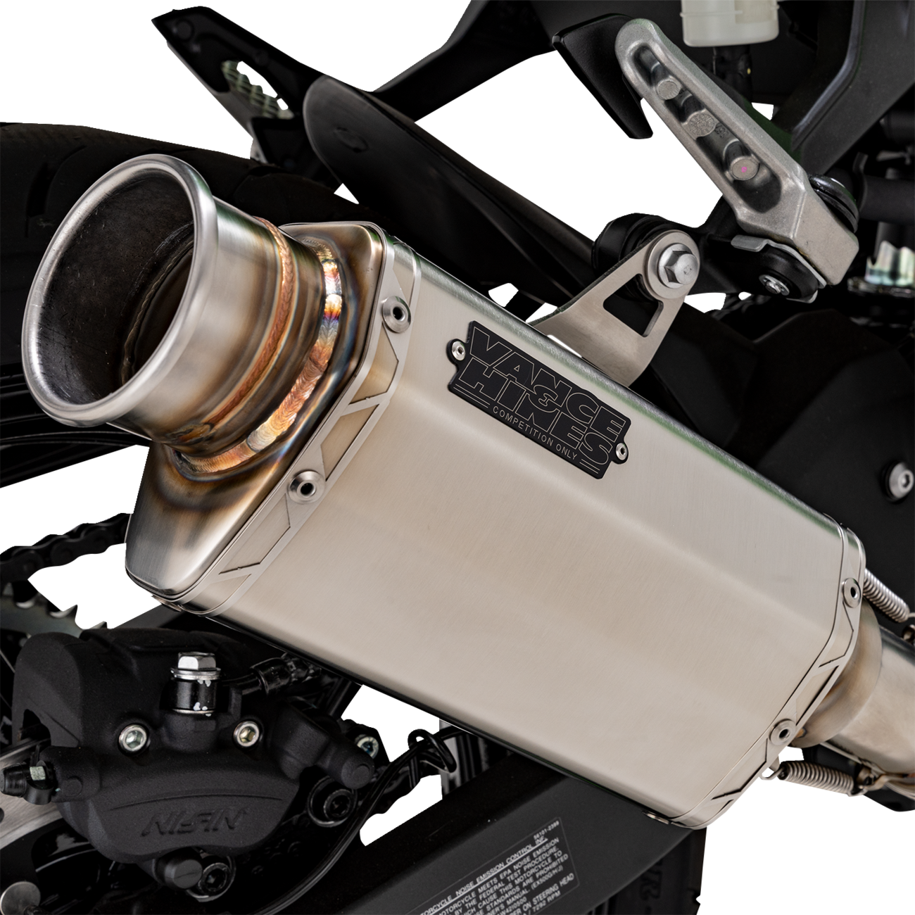 VANCE & HINES VS-6 Slip-On Muffler - Stainless Steel - Kawasaki Z/Ninja 500 33601