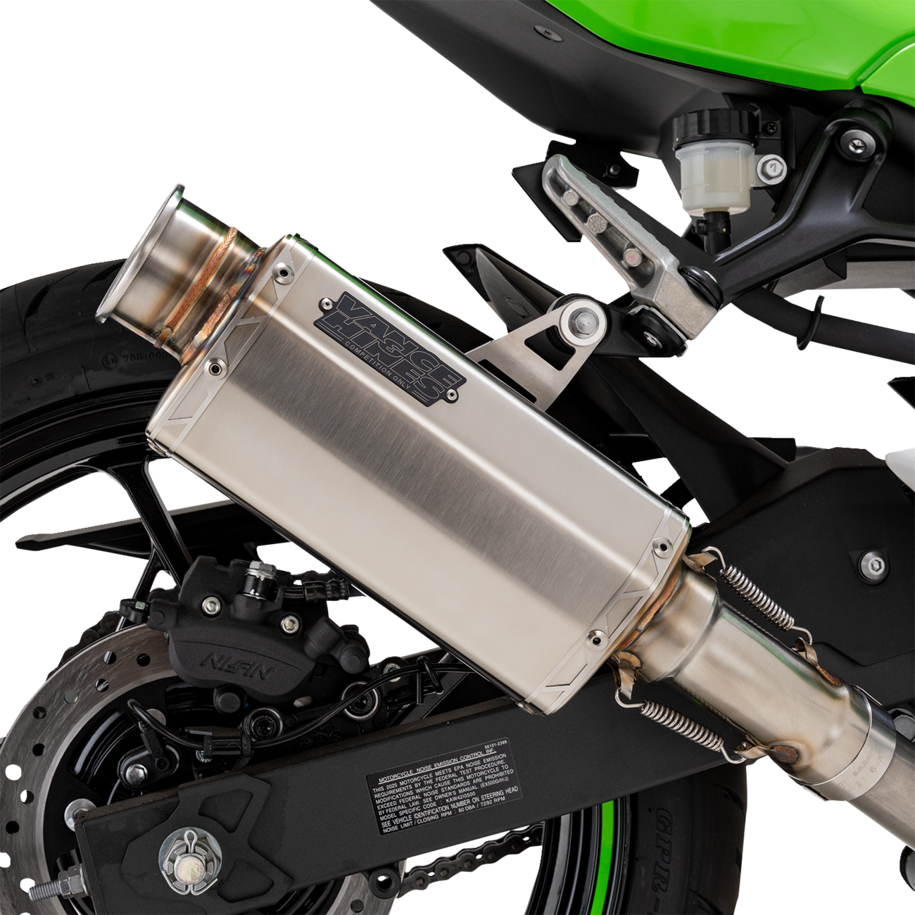 VANCE & HINES VS-6 Slip-On Muffler - Stainless Steel - Kawasaki Z/Ninja 500 33601