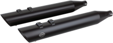 S&S CYCLE Slash Cut Mufflers - Black 550-0692