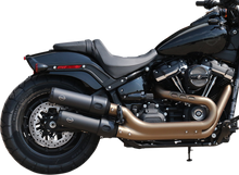 S&S CYCLE Ceramic Black Grand National Mufflers for Fat Bob 550-0734