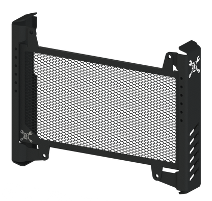 Slash Cut Radiator Cvr Black