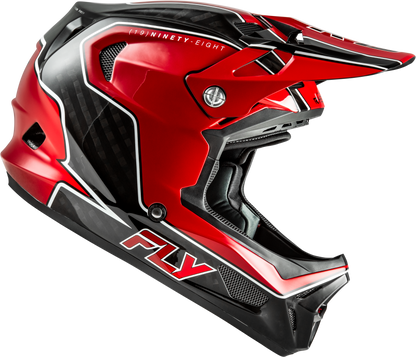 Werx R Flow Carbon Helmet Black Carbon/Red Sm