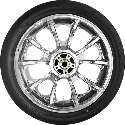COASTAL MOTO Largo Rear Wheel - Chrome (18") | Dunlop AE Tire (180/55B18)) PKG-LAR185CH-24ABST