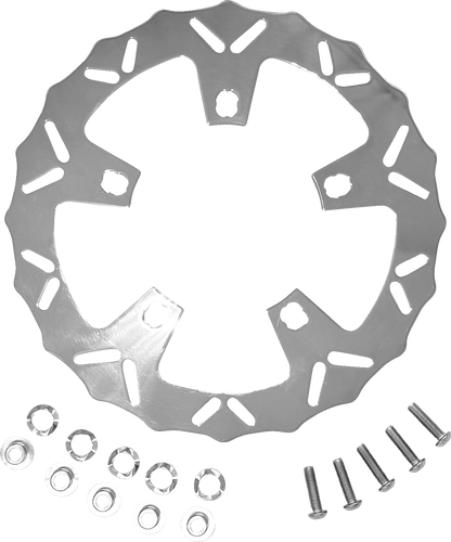COASTAL MOTO Brake Rotor - 11.8" - Front - Stainless - '14-'23 Touring CM-FR-118DRSS