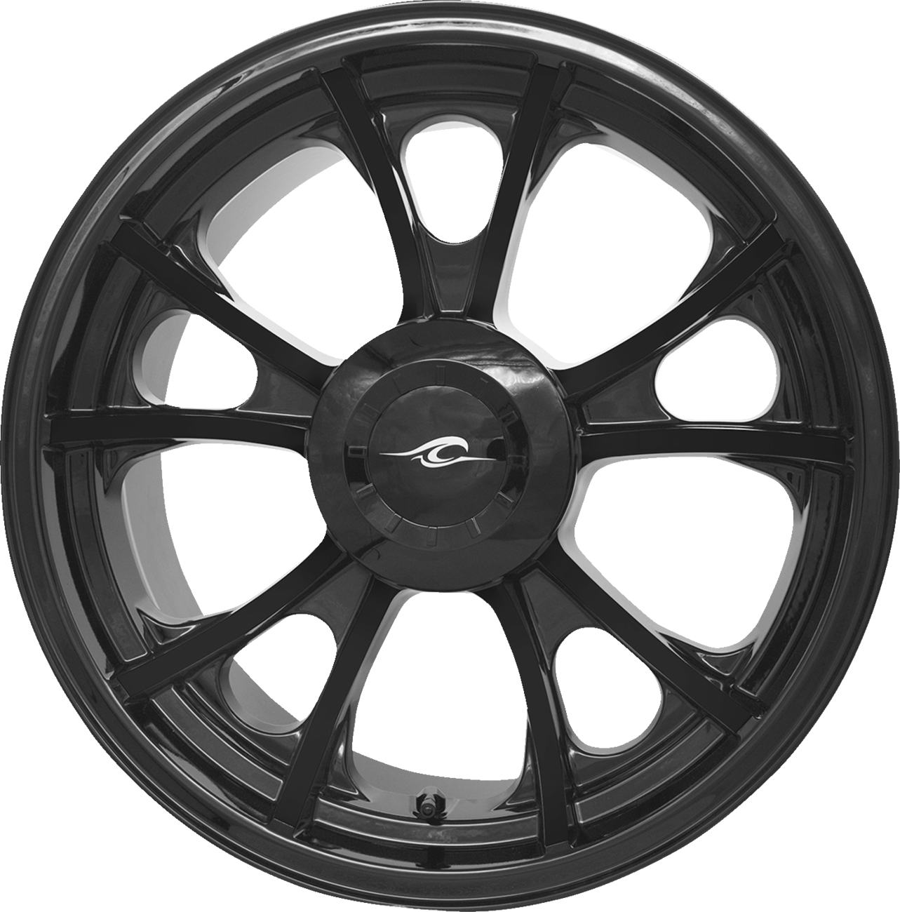 COASTAL MOTO Wheel - Largo 3D - Rear - Single Disc/with or without ABS - Black - 18x7 3D-LAR-187T-SB