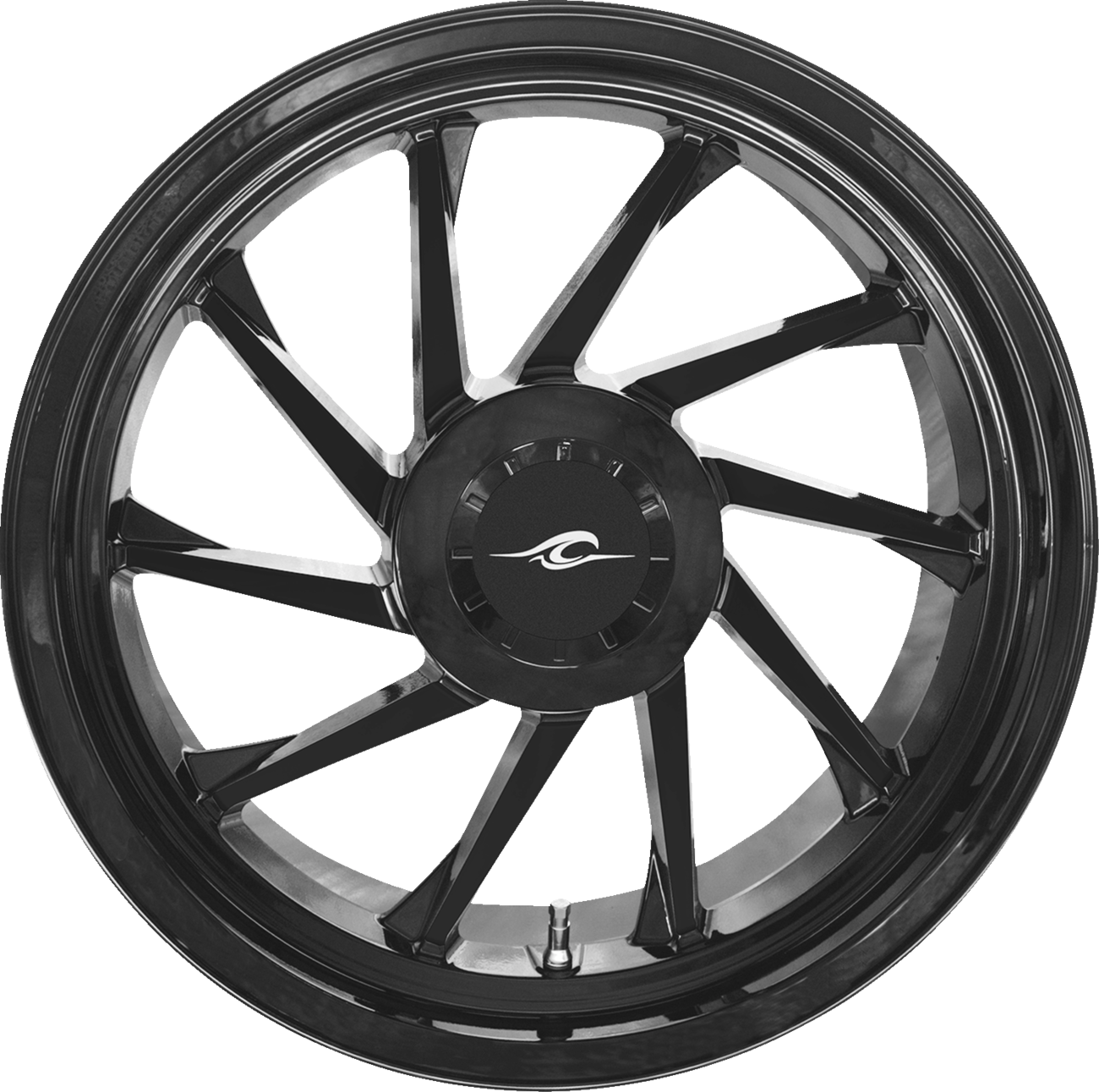 COASTAL MOTO Wheel - Hurricane 3D - Rear Left - Black - 18" - Trike 3D-HURL-187T-SB