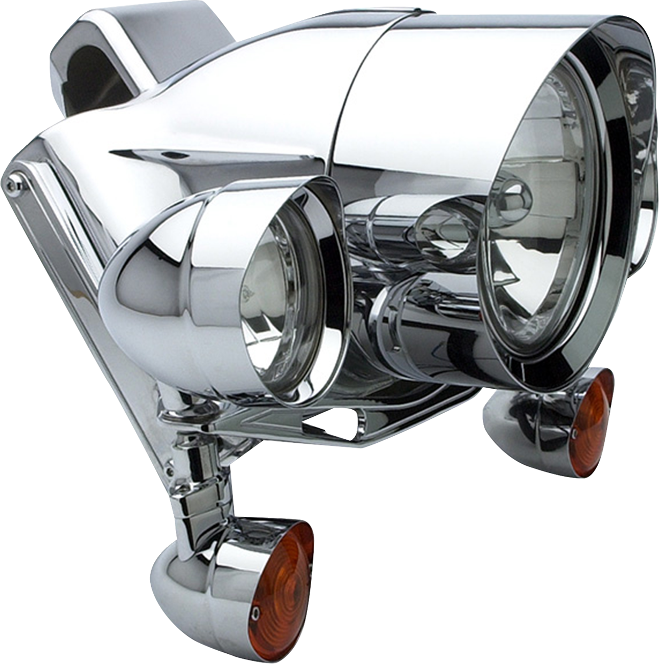HEADWINDS Extended Headlight Bezel - 7" - Mariah - Chrome 1-7029MCA-0