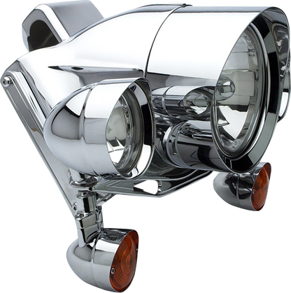 HEADWINDS Extended Headlight Bezel - 7" - Mariah - Chrome 1-7029MCA-0