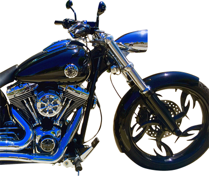 HEADWINDS Headlight Housing - 5-3/4" - Vampire Concours Rocket - Chrome 1-5900VCA