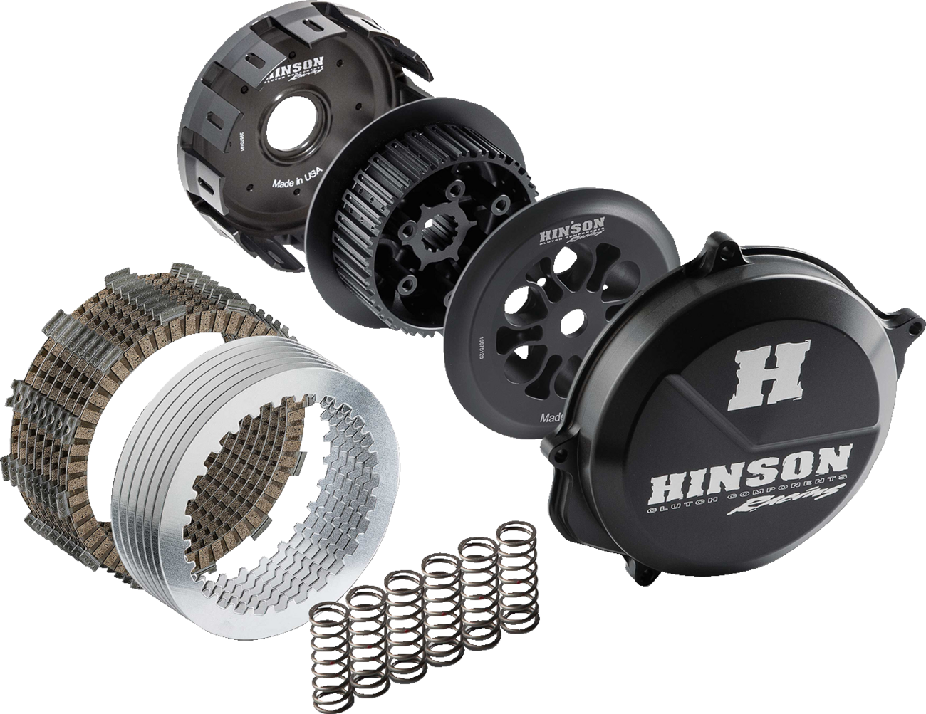 HINSON RACING Complete Billetproof Conventional Clutch Kit - TF 250-X  HC105-2402