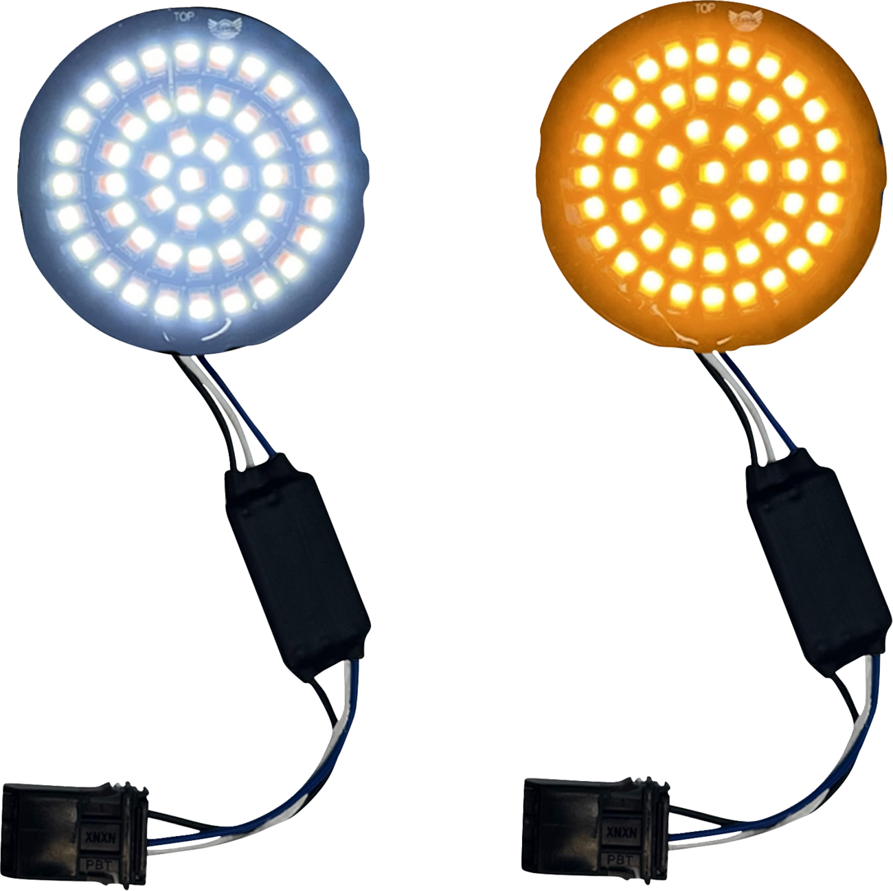 CUSTOM DYNAMICS Genesis® 4 Front Turn Signals - Amber/White GEN-4-AW-25ST