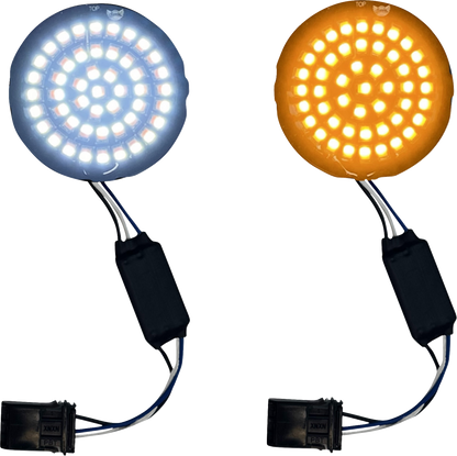 CUSTOM DYNAMICS Genesis® 4 Front Turn Signals - Amber/White GEN-4-AW-25ST