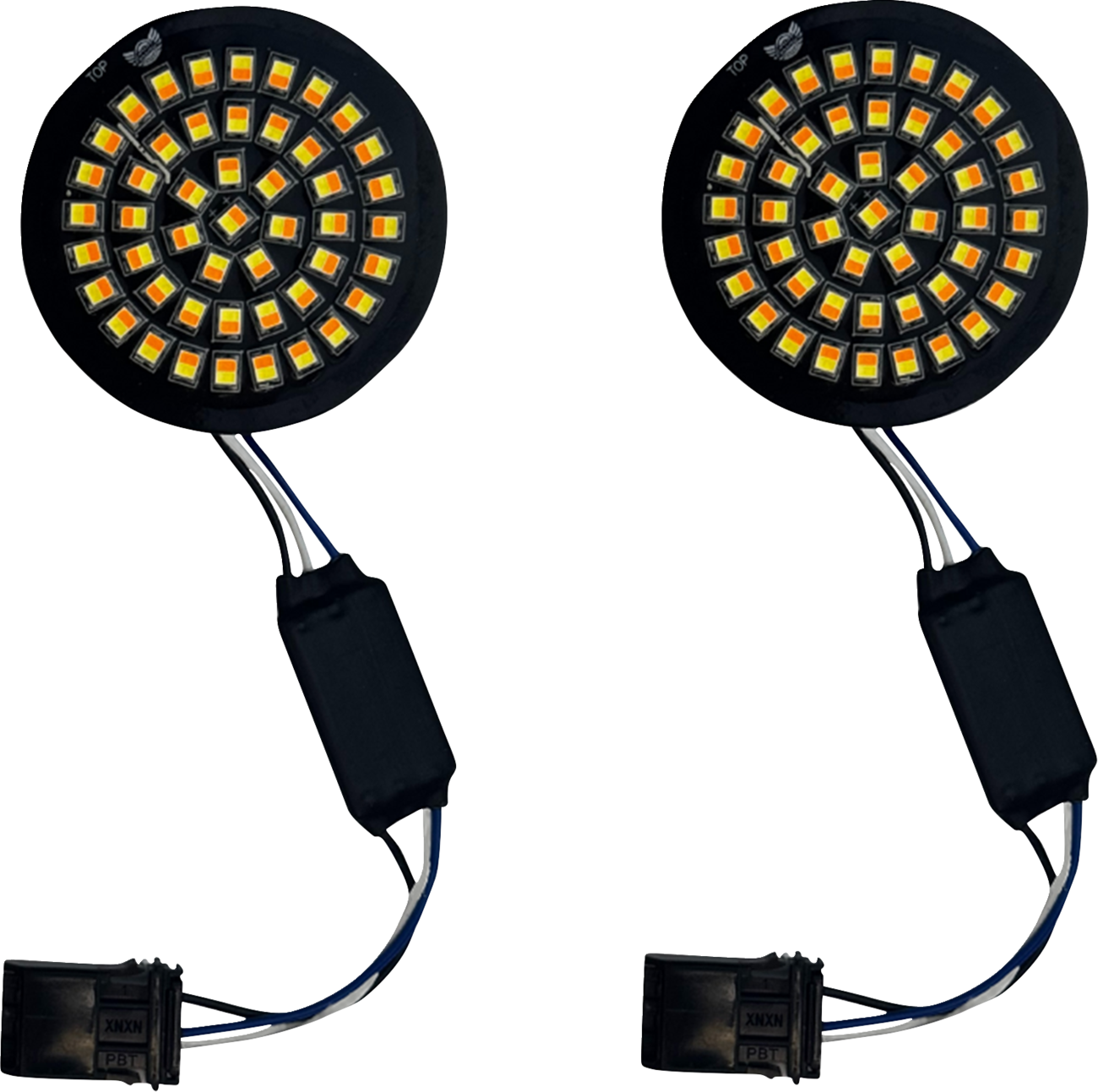 CUSTOM DYNAMICS Genesis® 4 Front Turn Signals - Amber/White GEN-4-AW-25ST