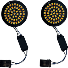 CUSTOM DYNAMICS Genesis® 4 Front Turn Signals - Amber/White GEN-4-AW-25ST