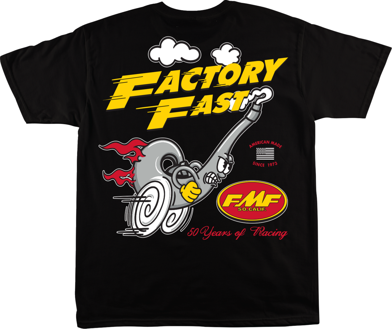 FMF Factory Faster T-Shirt - Black - Large HO25118901BLKLG