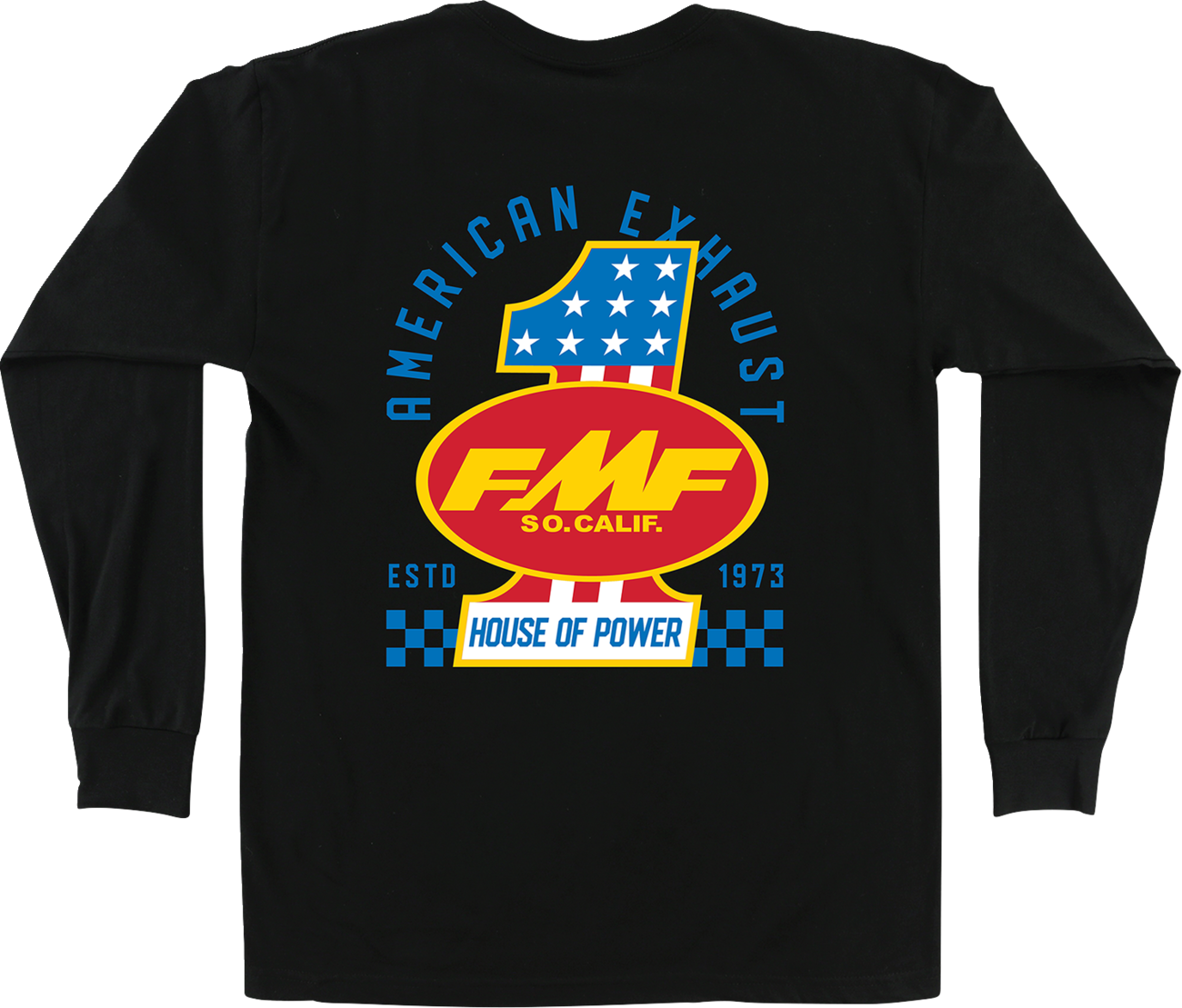 FMF America First Long-Sleeve T-Shirt - Black - Small HO25119901BLKSM