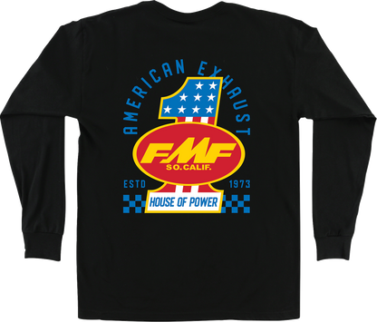 FMF America First Long-Sleeve T-Shirt - Black - Small HO25119901BLKSM