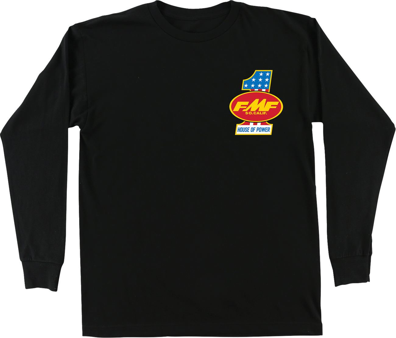 FMF America First Long-Sleeve T-Shirt - Black - Large HO25119901BLKLG