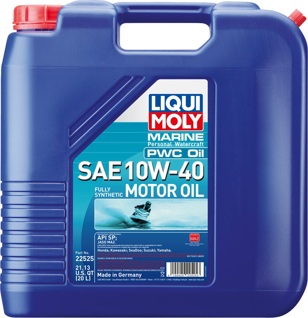 LIQUI MOLY Marine 4T Engine Oil - 10W-40 - 20 liter 22525