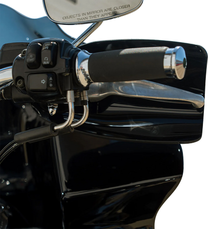 KLOCK WERKS Flare® Handguards - Harley-Davidson Hydraulic Clutch - Black KWS-01-0120-HC
