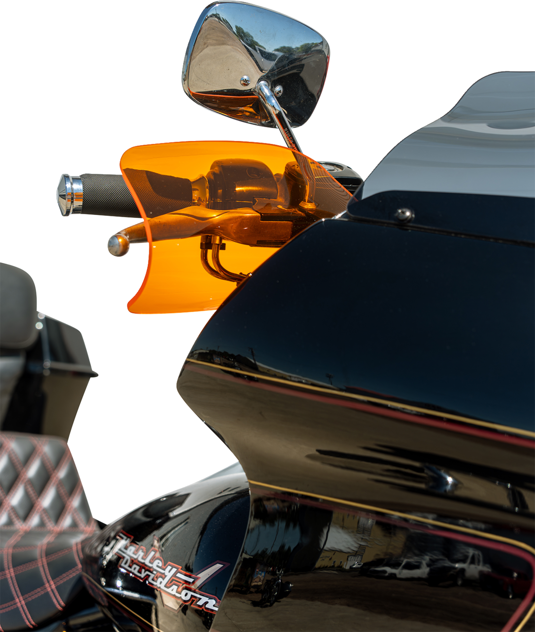 KLOCK WERKS Flare® Handguards - Harley-Davidson Hydraulic Clutch - Orange Ice KWS-01-0125-HC