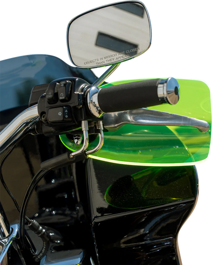 KLOCK WERKS Flare® Handguards - Harley-Davidson Cable Clutch - Green Ice KWS-01-0127-CC